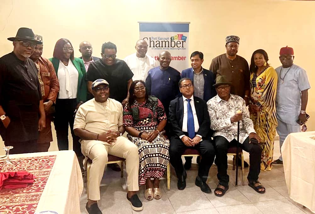 Read more about the article PHCCIMA MEMBERS, RIVERS INVESTMENT DG IN ATTENDANCE AS BANGLADESH ENVOY IS TREATED TO A SPECIAL RECEPTION BY KEN NEXT VENTURES NIG. LTD.